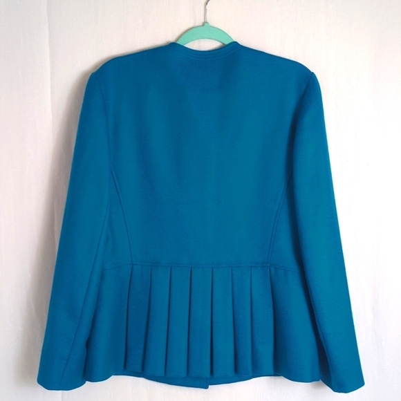 Carlisle Jacket Blazer Dark Turquoise Size 8 - Picture 4 of 6